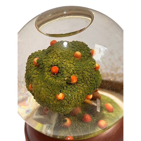 Marjolein Bastin Nature's Sketchbook Hallmark Fall Fruit Tree Glitter Snow Globe - Picture 8 of 14
